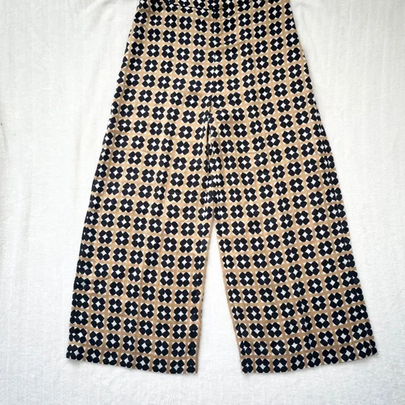 Zara Patterned Satin Pants - Picture 2 of 9